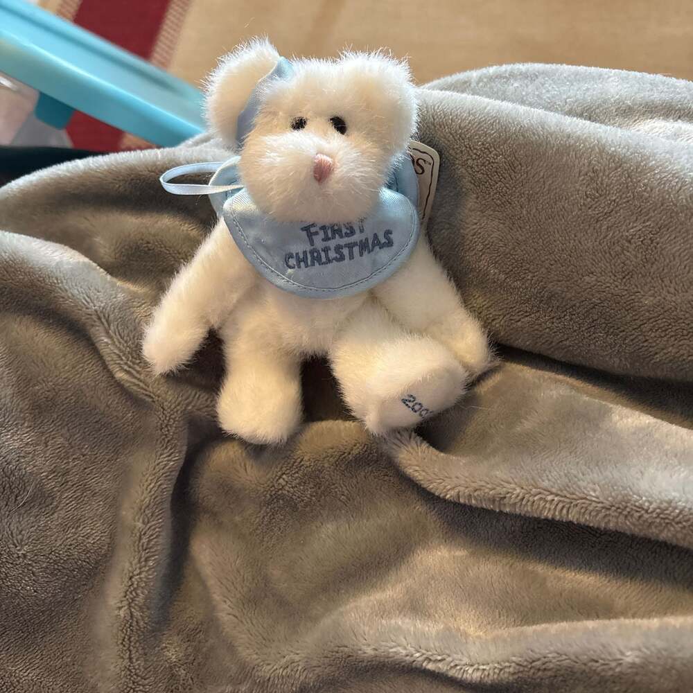 Boyds Bears Baby's First Christmas 2003 Plush Angel Bear Ornament 5 Inch